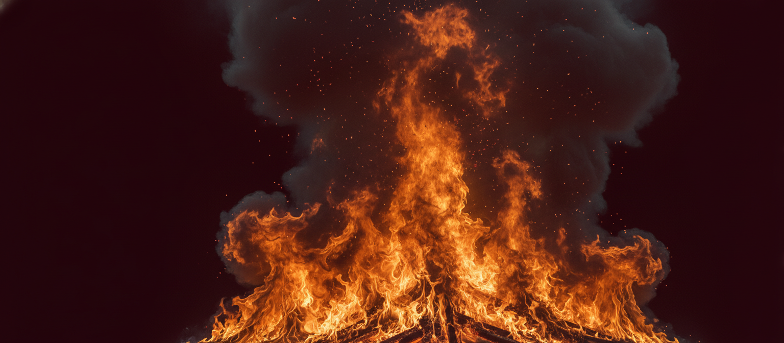 Cinematic Atmospheric Background - Sacred Embers and smoke