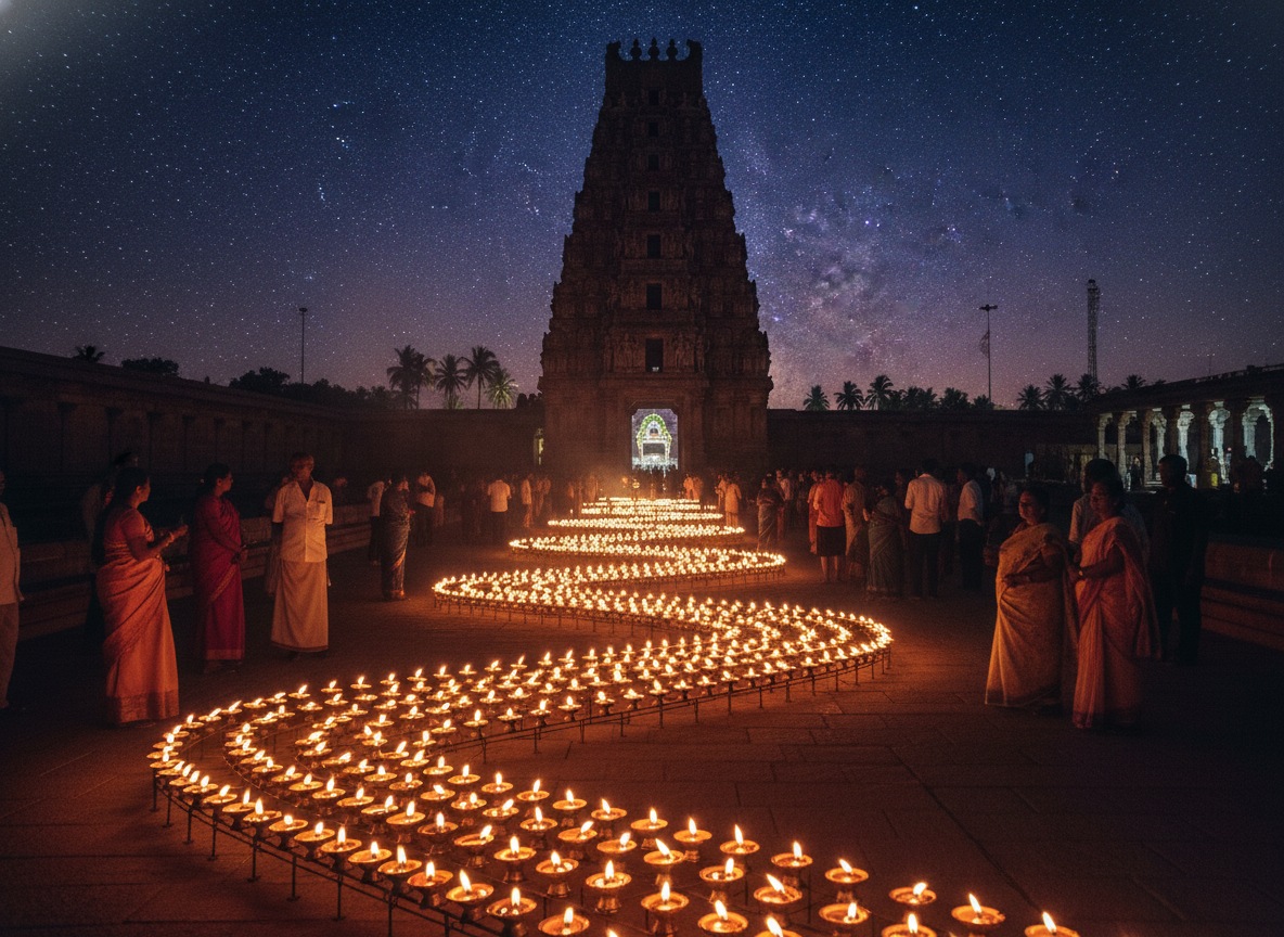 Spiritual community milestone festival gathering at Peetham