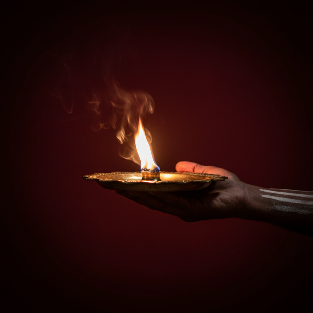 First Homam fire offering close-up view